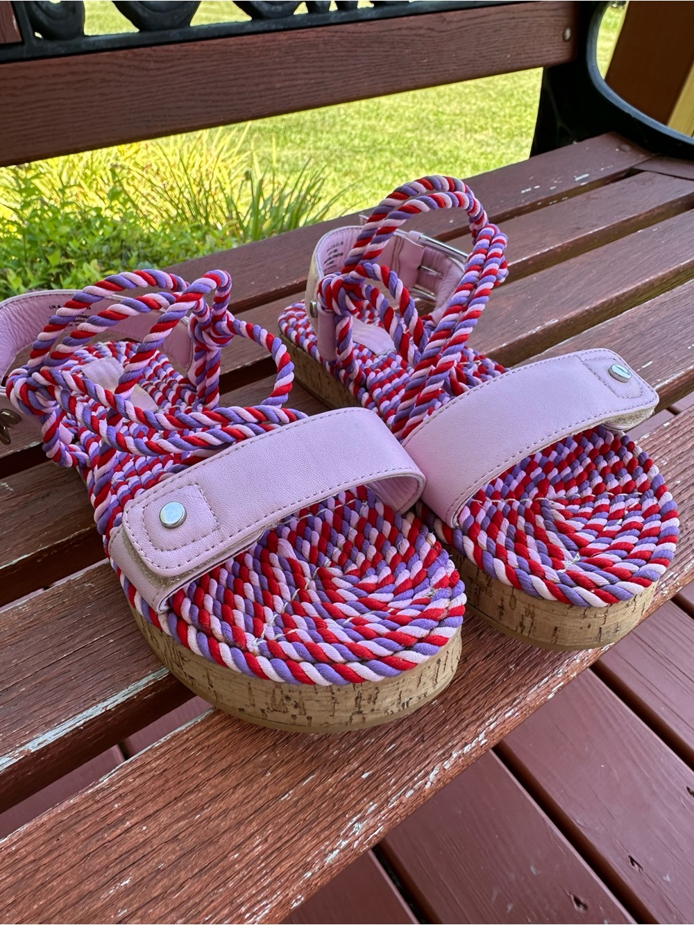 ASOS DESIGN Flamingo rope espadrilles in pink mix